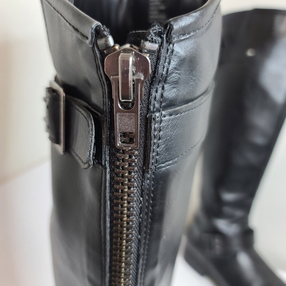 Madden Girl Black Marrca Knee High Riding Boots - Picture 9 of 15